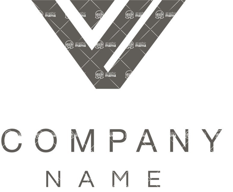 Business Logo Templates - vector graphics in a pack from GraphicMama - Business Company Logotype with Letter V